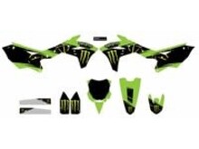 D'COR D-COR CMPLT KIT MONSTER ENERGY SLASH BLACK BG KAWASAKI KXF250 '17-'20