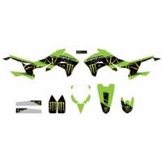 D'COR D-COR CMPLT KIT MONSTER ENERGY SLASH WHITE BG KAWASAKI KXF450 '16-'18