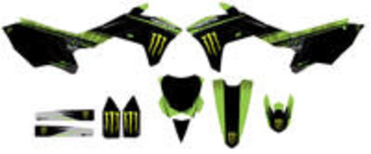 D'COR D-COR MONSTER ENERGY COMPLETE GRAPHIC KIT KAWASAKI KXF 250 '17-'19