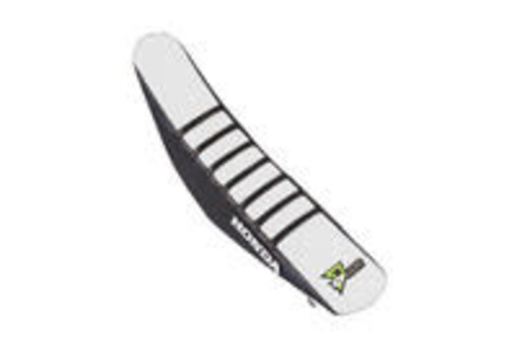 D'COR D-COR SEAT COVER BLACK/WHITE W/RIBS HONDA CRF250 '18 CRF450 '17-'18