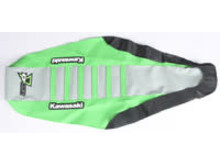 D'COR D-COR SEAT COVER GREEN/GREY W/RIBS KAWASAKI KXF250 '17-'19 KXF450 '16-'18