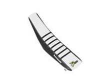 D'COR D-COR SEAT COVER BLACK/WHITE W/RIBS KAWASAKI KXF250 '17-'19 KXF450 '16-'18