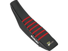 D'COR D-COR SEAT COVER BLACK/RED SUZUKI RMZ250 '05-'18 RMZ450 '05-'17