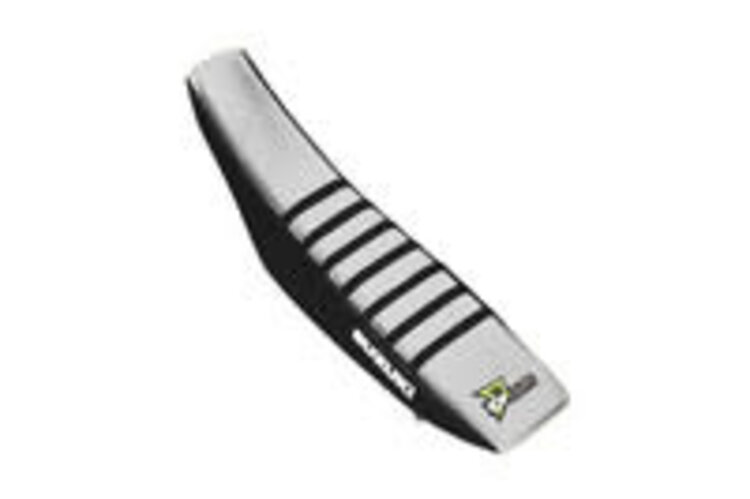 D'COR D-COR SEAT COVER BLACK/WHITE W/RIBS SUZUKI RMZ 250 '05-'18 RMZ450 '05-'17