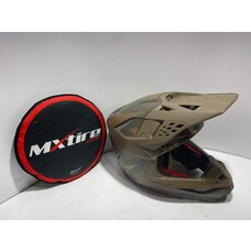 ALPINESTARS S-M10 HELMET LE SQUAD 23 DARK BROWN/KANGAROO GOLD SM