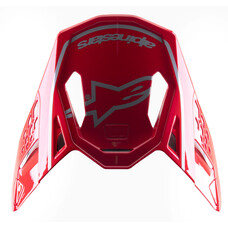 ALPINESTARS S-M10 VISOR ACUMEN LE RED FLAKE/BLACK/SILVER