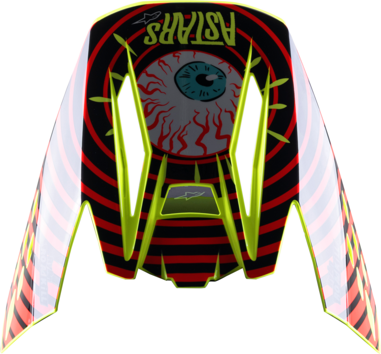 ALPINESTARS S-M5 VISOR SOLAR FLARE BLACK/RED/FLUO YELLOW