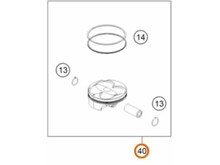 KTM / GASGAS / HUSQVARNA A46030007000 I PISTON KTM 250 SX-F '23-'24