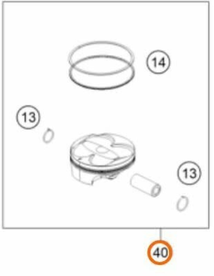 KTM / GASGAS / HUSQVARNA A46030007000 I PISTON KTM 250 SX-F '23-'24