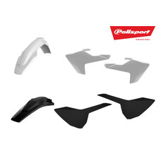 POLISPORT POLISPORT PLASTIC BODY KIT WHITE/BLACK HUSQVARNA FE/TE 250-450 '17-'19