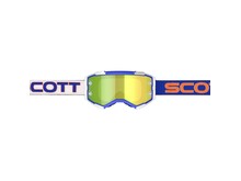 SCOTT Scott - Fury Goggle - White/Blue - Yellow Chrome Lens