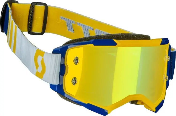 SCOTT FURY GOGGLES YELLOW/BLUE - YELLOW CHROME LENS