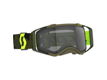 SCOTT SCOTT GOGGLE PROSPECT LS KAKI GREEN/NEON YELLOW LIGHT SENSITIVE GREY LENSES