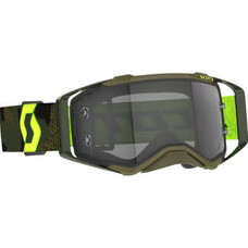 SCOTT SCOTT GOGGLE PROSPECT LS KAKI GREEN/NEON YELLOW LIGHT SENSITIVE GREY LENSES