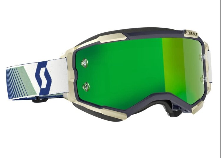 SCOTT SCO GOGGLE FURY BLUE/GREEN- GREEN CHROME