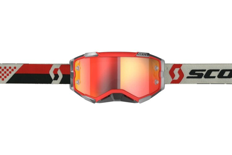 SCOTT FURY GOGGLE RED/BLACK ORANGE CHROME WORKS