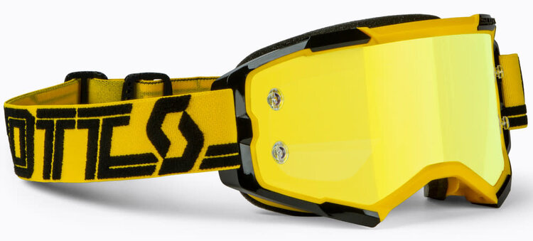 SCOTT FURY GOGGLE YELLOW/BLACK YELLOW CHROME WORKS