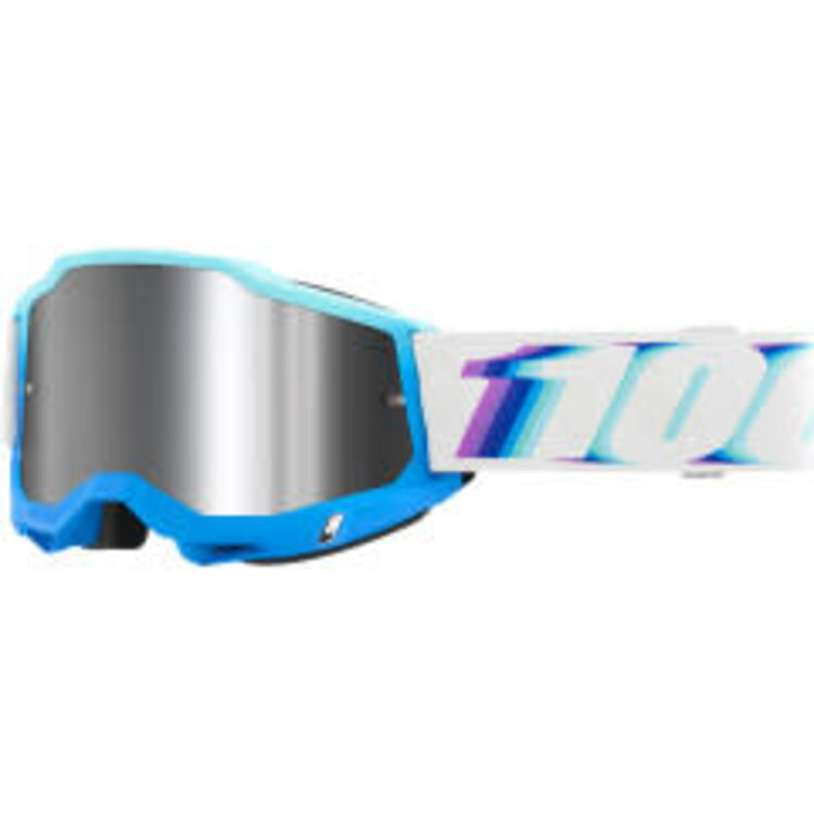 100% ACCURI 2 GOGGLES STAMINO- MIRROR SILVER FLASH LENS