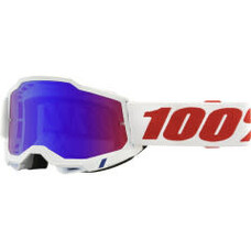 100% ACCURI 2 GOGGLES PURE- MIRROR RED/BLUE LENS