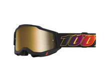 100% ACCURI 2 GOGGLES EL DIABLO- MIRROR TRUE GOLD LENS