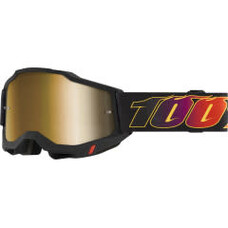 100% ACCURI 2 GOGGLES EL DIABLO- MIRROR TRUE GOLD LENS