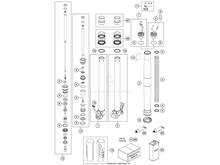 WP SUSPENSION 35480455S4 AXLE CLAMP RIGHT SIDE CPL. KTM 2017-2022 65 SX