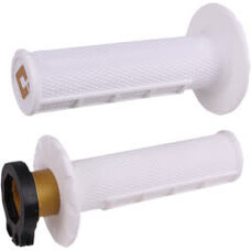 ODI ODI HALF WAFFLE LOCK-ON GRIP PRO WHITE
