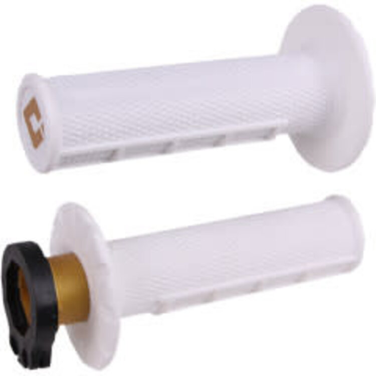 ODI ODI HALF WAFFLE LOCK-ON GRIP PRO WHITE