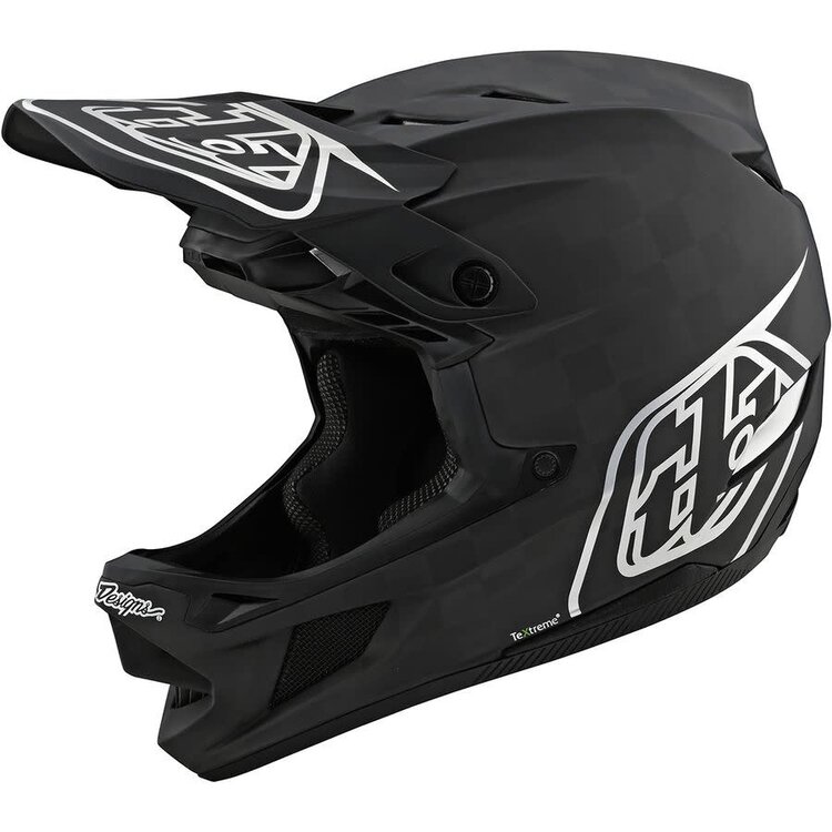 TROY LEE DESIGNS D4 CARBON HELMET; LIGHTNING BLACK SM