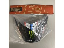 BELL MOTO 9 FLEX VISOR TOMAC REPLICA C22 MONSTER MATTE BLACK/WHITE