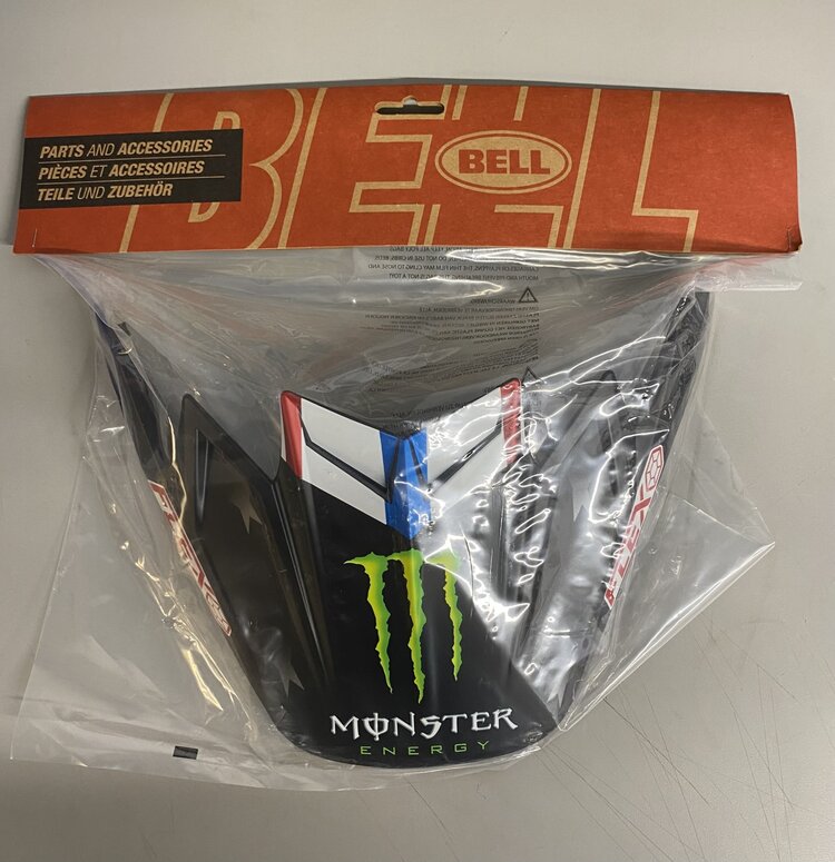 BELL MOTO 9 FLEX VISOR TOMAC REPLICA C22 MONSTER MATTE BLACK/WHITE