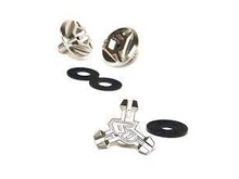 6D HELMETS ATR HELMET SCREW SET CHROME 73-1011