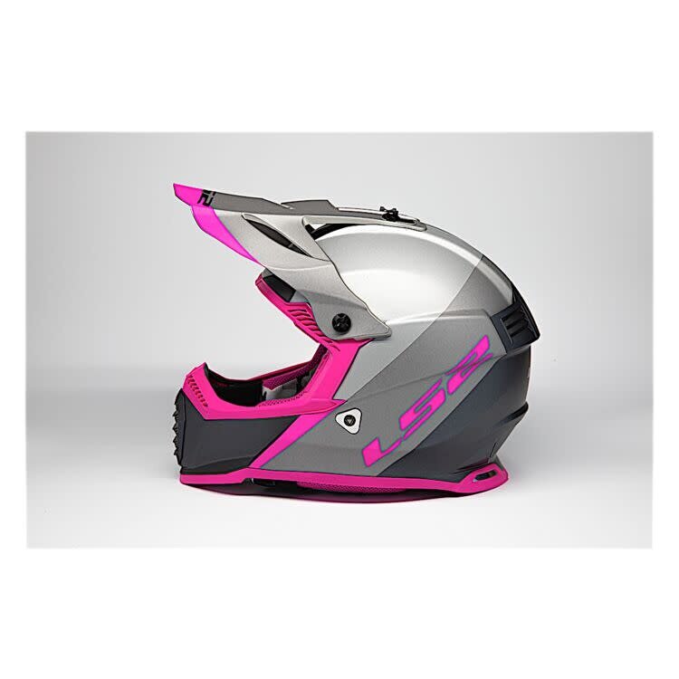 LS2 LS2 Gate Launch Helmet SILVER/GRAY/PINK