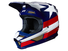FOX RACING FOX V1 MXON HELMET RED/WHITE/BLUE