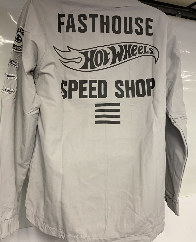 FASTHOUSE Elite Hot Wheels Jacket, Light Gray