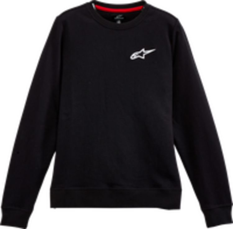 ALPINESTARS ALPINESTAR WOMENS AGELESS CHEST CREW FLEECE BLACK
