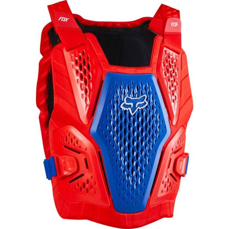 FOX RACING FOX RACEFRAME IMPACT CHEST PROTECTOR, CE BLUE/RED L/XL