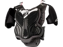 ALPINESTARS YOUTH ALPINESTARS A5 S BIONIC CHEST PROTECTOR BLACK/WHITE