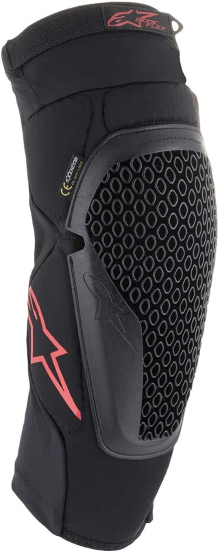 ALPINESTARS BIONIC FLEX KNEE PROTECTOR BLACK/RED LG/XL