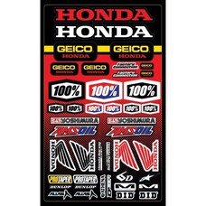 100% 100% GEICO/HONDA DECAL SHEET