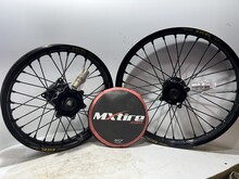 KITE Kite/Excel Complete Wheel Set - 16"Rear/19"Front - KTM/Husq/Gas 85/105cc - Black