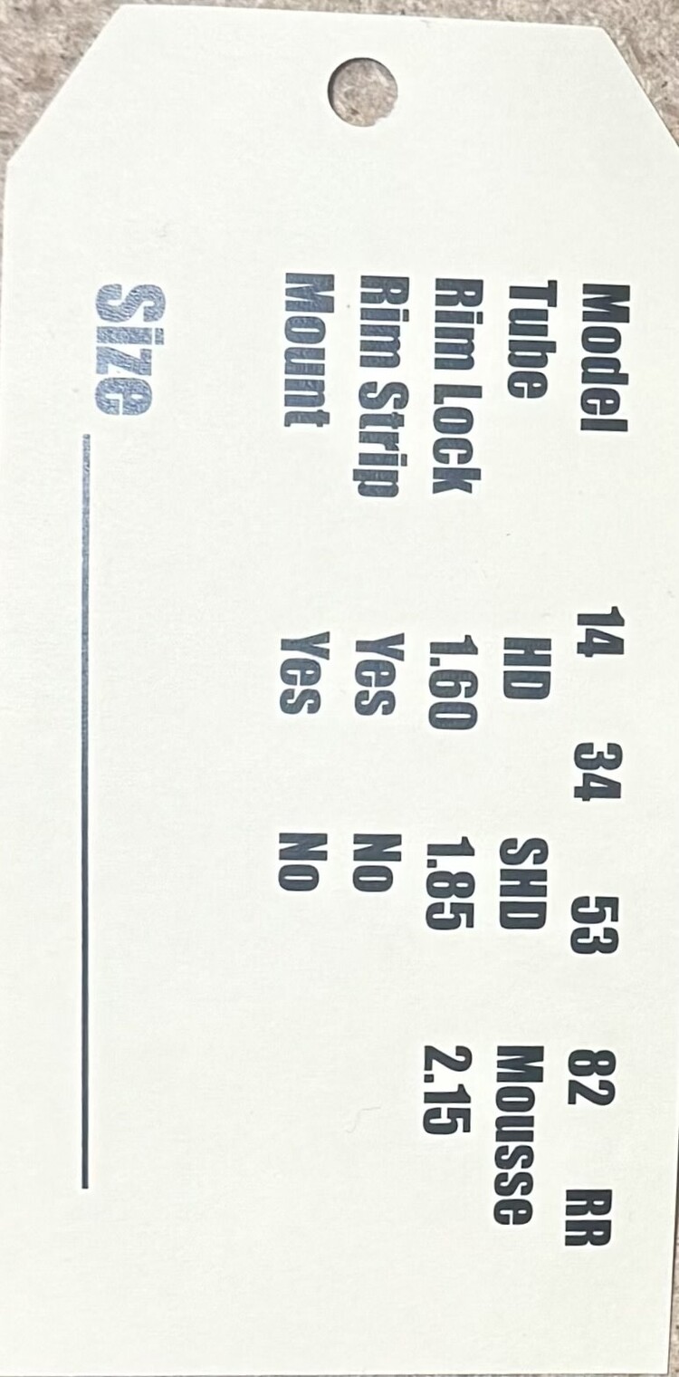 MXT-TAG  MXTIRE TIRE CHANGE TAG PACK OF 100