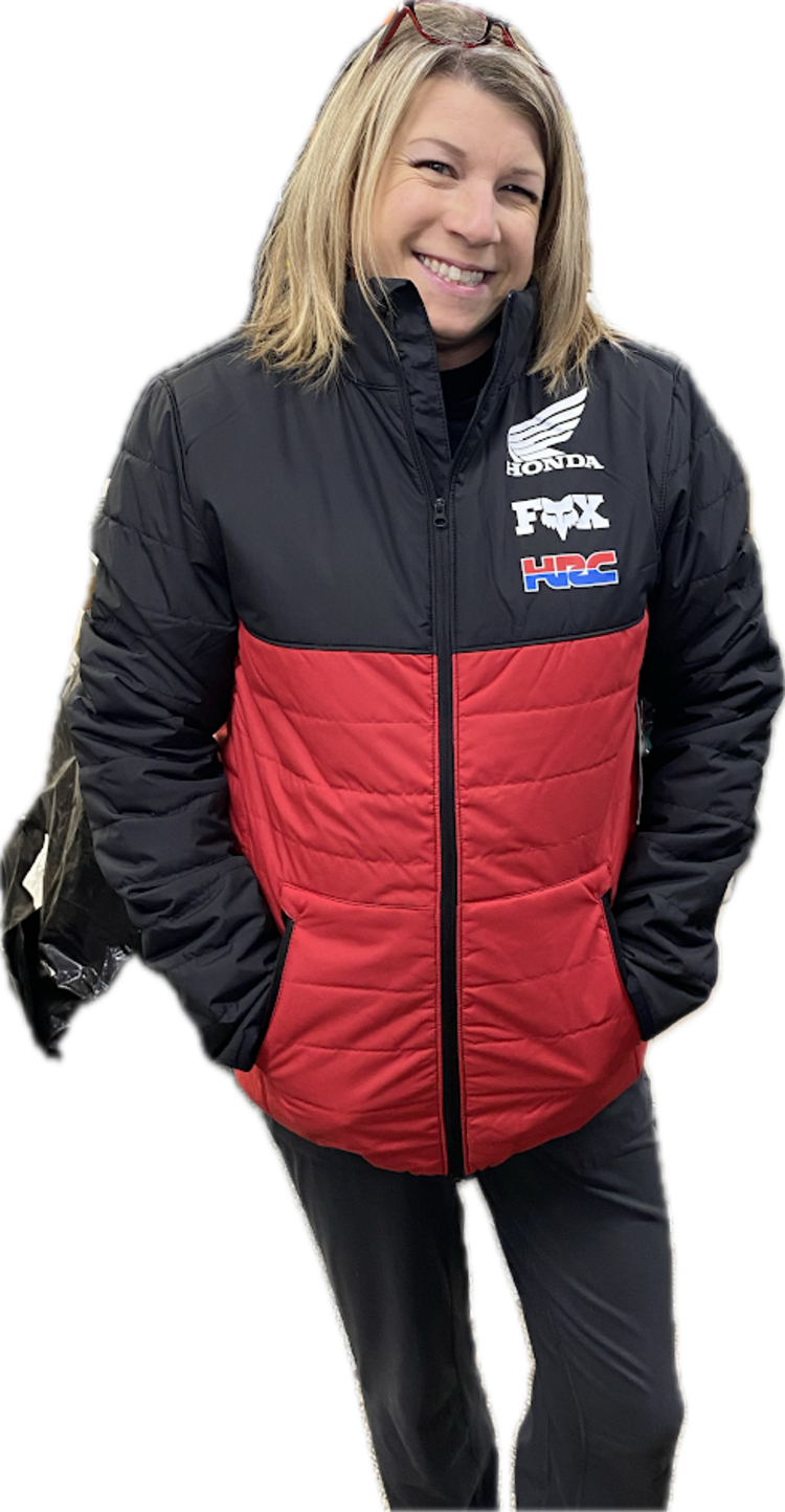 FOX RACING Honda Howell Puffy Jacket [Flame Red/Black]