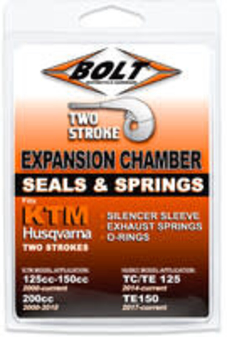 BOLT BOLT 2-STROKE EXHAUST O-RING SPRING AND COUPLER KIT KTM 105CC-150CC