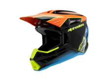ALPINESTARS ALPINESTARS SM3 YOUTH FRAY HELMET BLACK ORANGE YELLOW FL