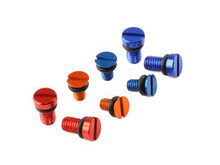 ZETA FF AIR VALVE CAP SCREW WP 2PCS ORANGE