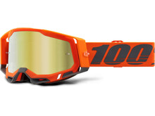 100% RACECRAFT 2 KERV GOGGLES - GOLD MIRROR LENS