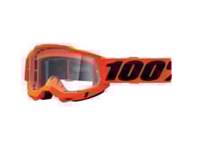 100% ACCURI 2 GOGGLES NEON ORANGE - CLEAR LENS