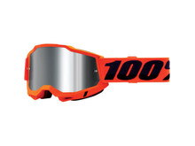 100% 100% - Accuri 2 Goggle - Neon Orange - Mirror Silver