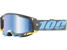 100% 100% RACECRAFT 2 TRINIDAD-MIRROR BLUE LENSES